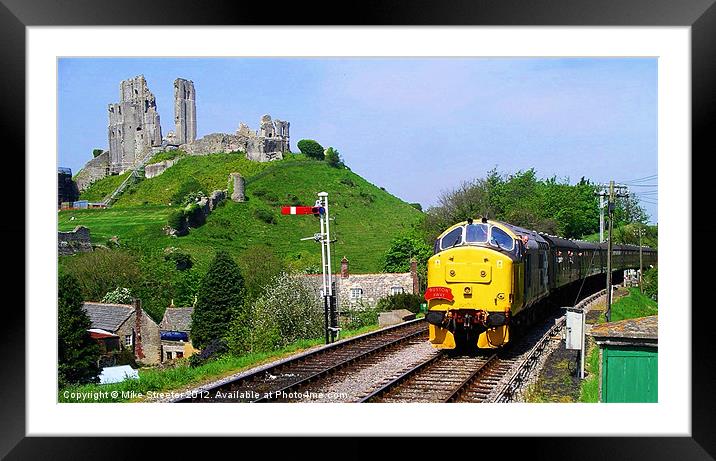 Diesel Into Corfe Framed Mounted Print by Mike Streeter