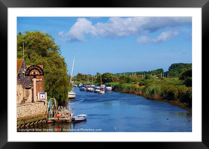 Summer river 3 Framed Mounted Print by Mike Streeter