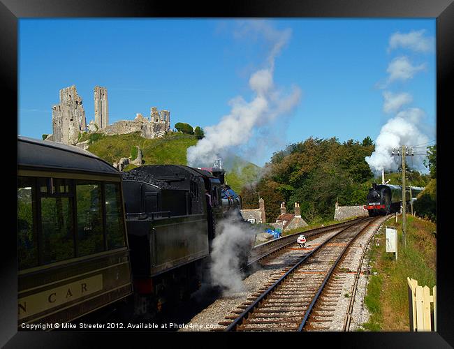 Passing at Corfe Framed Print by Mike Streeter