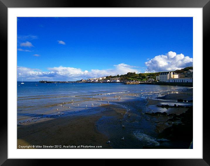 Swanage Bay 2 Framed Mounted Print by Mike Streeter