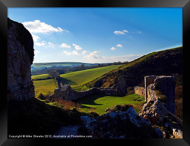 Looking Across Purbeck 3 Framed Print by Mike Streeter
