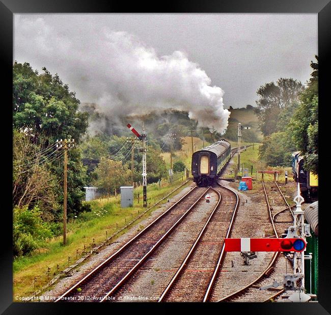 The Train Now Departing 2 Framed Print by Mike Streeter