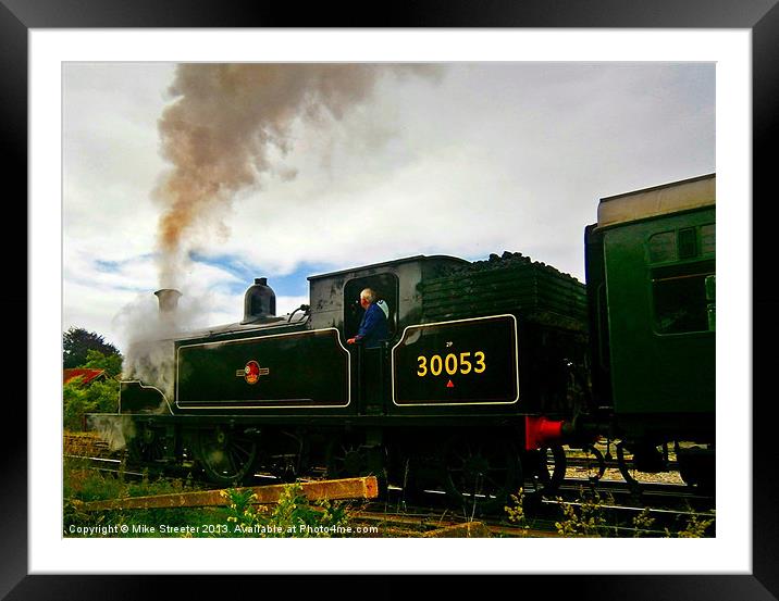 Waiting at Corfe Framed Mounted Print by Mike Streeter