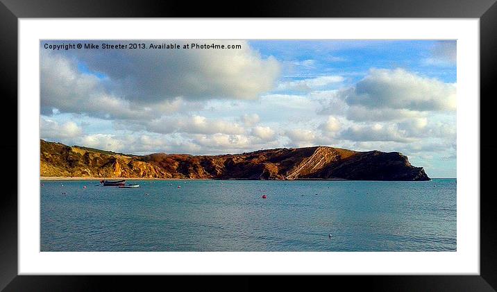 Lulworth Cove Framed Mounted Print by Mike Streeter