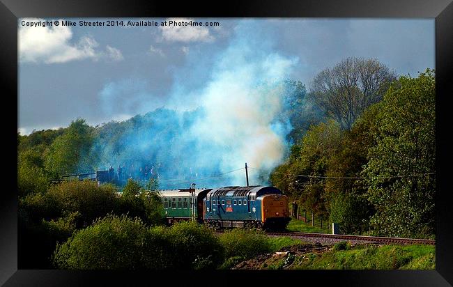 Smokey Deltic Framed Print by Mike Streeter