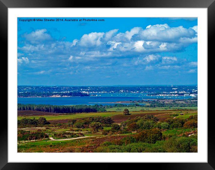 View from the top. Framed Mounted Print by Mike Streeter