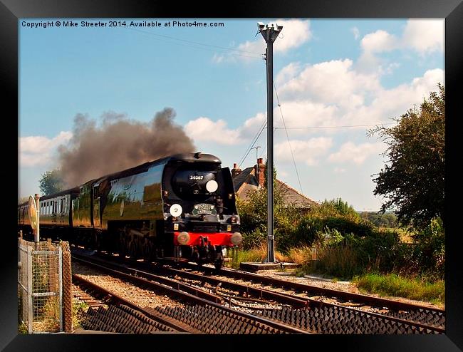  Dorset Coast Express Framed Print by Mike Streeter