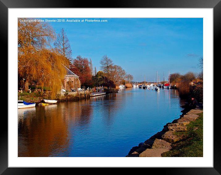  The River Frome Framed Mounted Print by Mike Streeter
