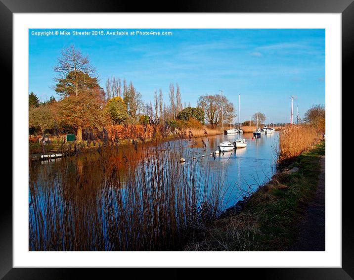  The River Frome 2 Framed Mounted Print by Mike Streeter