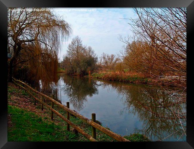The Dorset Stour. Framed Print by Mike Streeter