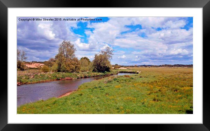  The River Frome 3 Framed Mounted Print by Mike Streeter