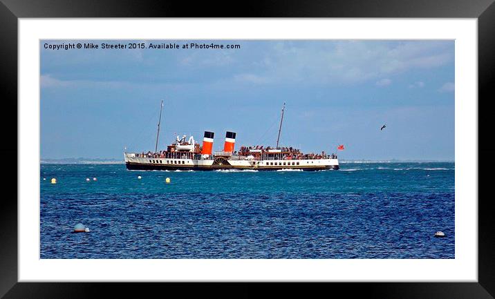  PS Waverley Framed Mounted Print by Mike Streeter