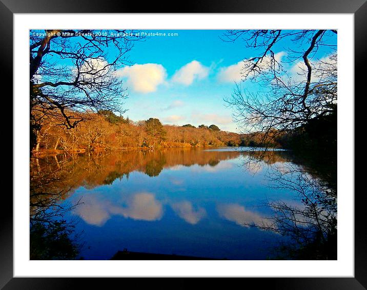  Breach Pond Framed Mounted Print by Mike Streeter