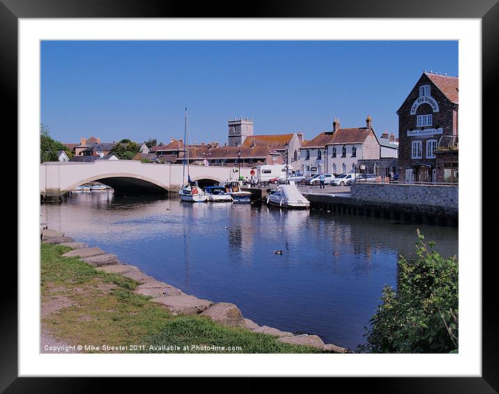 Wareham Quay Framed Mounted Print by Mike Streeter