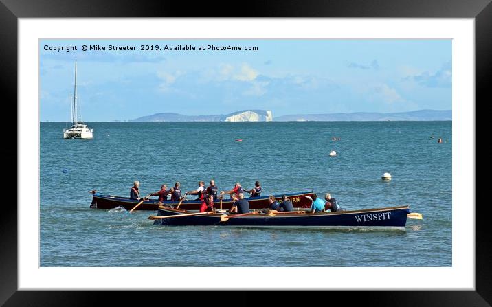Gig racing Framed Mounted Print by Mike Streeter