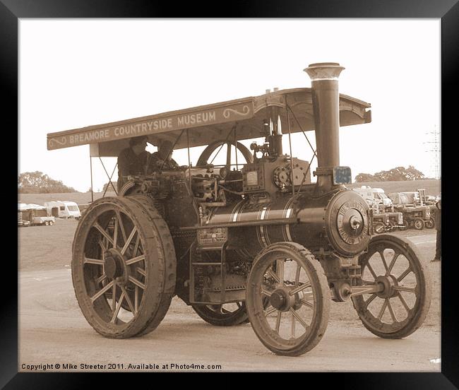 Burrell Traction Engine Framed Print by Mike Streeter