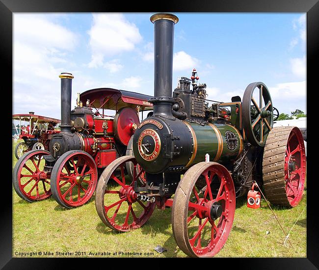 Steam Power Framed Print by Mike Streeter