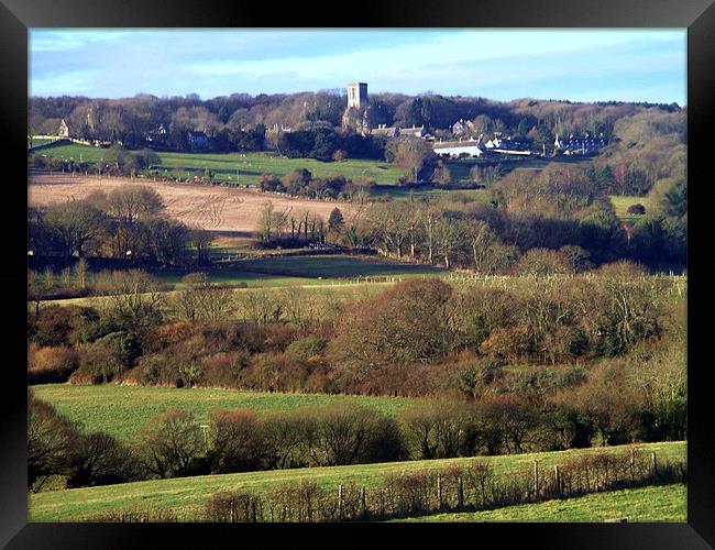 Purbeck countryside Framed Print by Mike Streeter