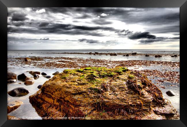 A Piece Of History Lost To The Sea Framed Print by Marie Castagnoli