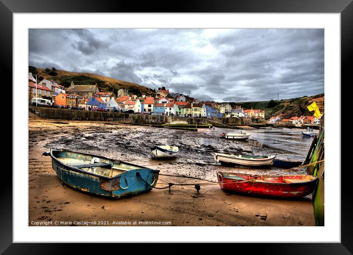 Bleak & Rugged Overcast Morning  Framed Mounted Print by Marie Castagnoli