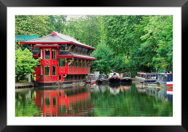    Feng Schwa Restaurant Framed Mounted Print by Marie Castagnoli