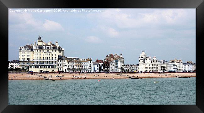  Eastbourne Sea Front Framed Print by Marie Castagnoli