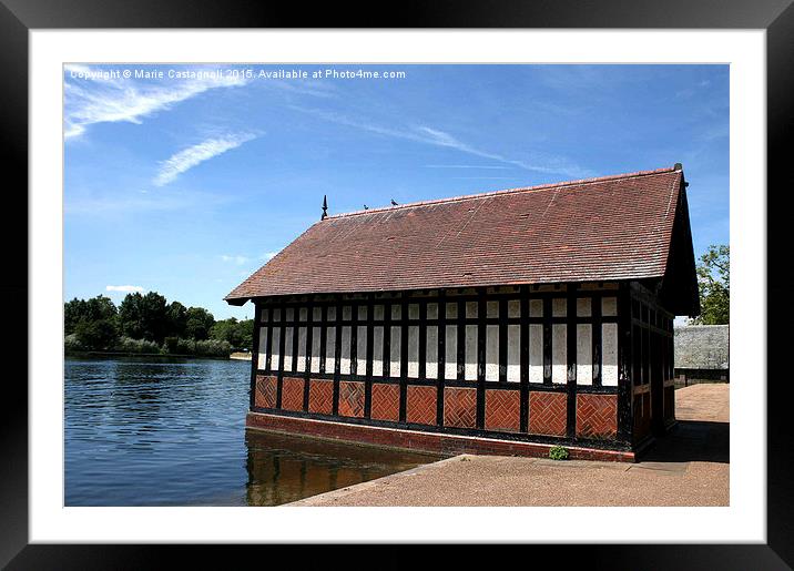  The Boat House Framed Mounted Print by Marie Castagnoli
