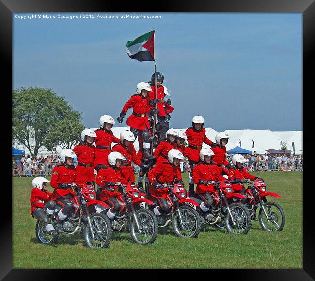   The Imps Motor Cycle Team Framed Print by Marie Castagnoli