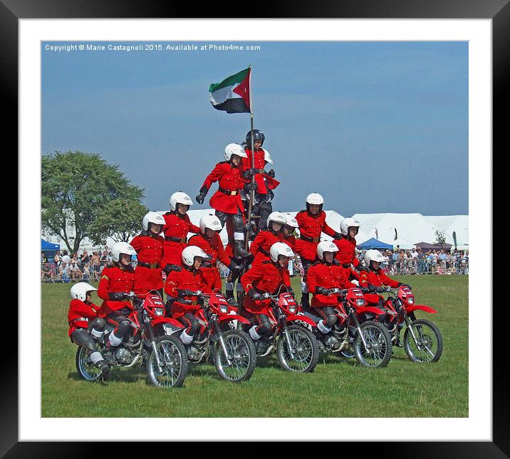   The Imps Motor Cycle Team Framed Mounted Print by Marie Castagnoli
