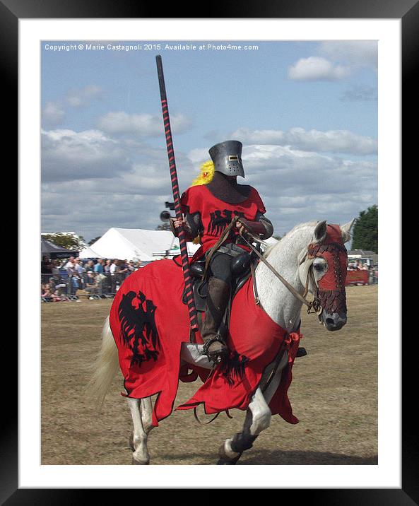  The Belgium Knight and he's horse  Framed Mounted Print by Marie Castagnoli