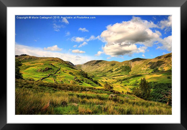  The Rolling Yorkshire Moors Framed Mounted Print by Marie Castagnoli
