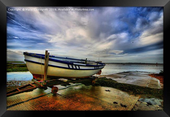 Left High And Dry Framed Print by Marie Castagnoli