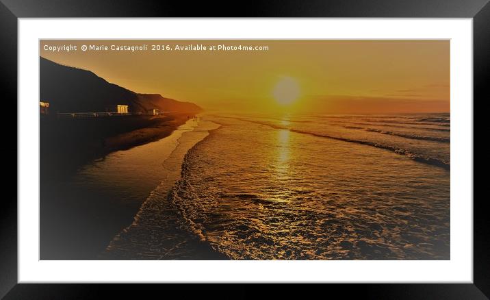  The Golden Hour  Framed Mounted Print by Marie Castagnoli