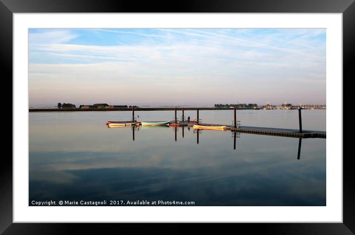 Loan Fisherman  Framed Mounted Print by Marie Castagnoli