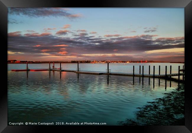   The Fading Light Framed Print by Marie Castagnoli