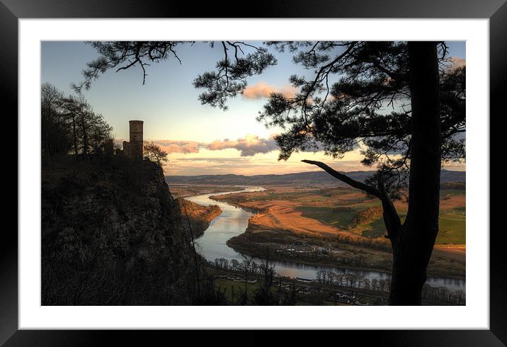 Kinnoull Hill, Perth - sunset Framed Mounted Print by Ian Potter