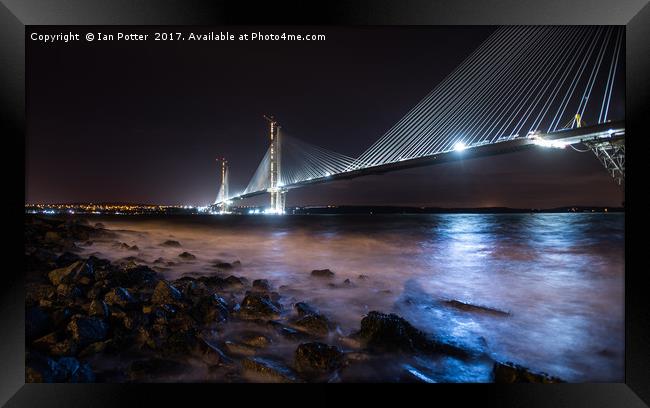 The Queensferry Crossing Bridge, Scotland Framed Print by Ian Potter