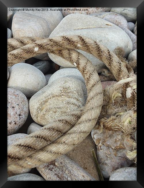 Twisted Rope Framed Print by Mandy Hay