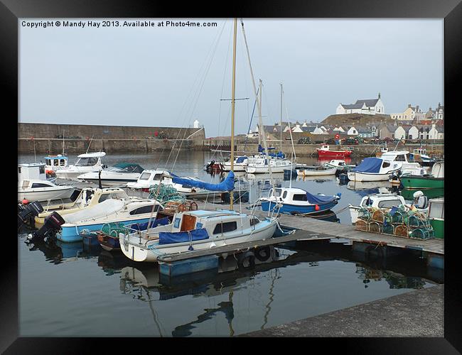 Finechty Harbour Framed Print by Mandy Hay