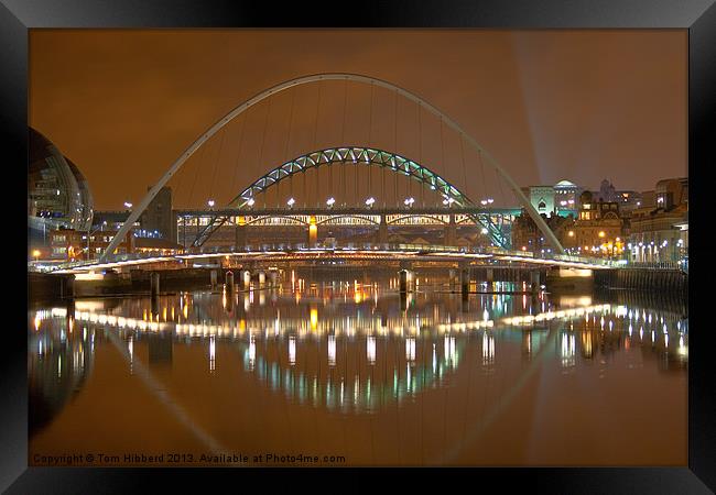 Tyne Bridges, Newcastle Upon Tyne Framed Print by Tom Hibberd