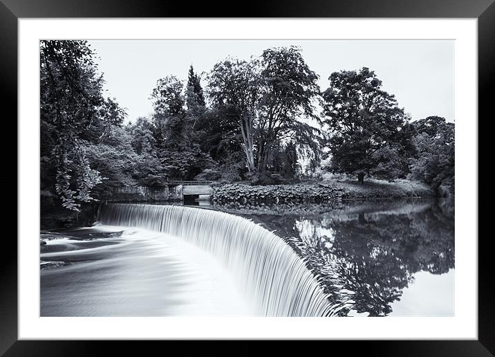 Guyzance Weir, Northumberland Framed Mounted Print by Tom Hibberd