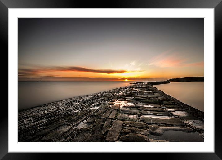  Sunrise over Cullercoats Framed Mounted Print by Tom Hibberd