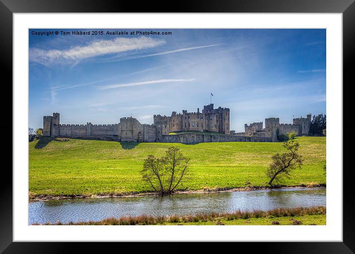  Alnwick Castle, Northumberland Framed Mounted Print by Tom Hibberd