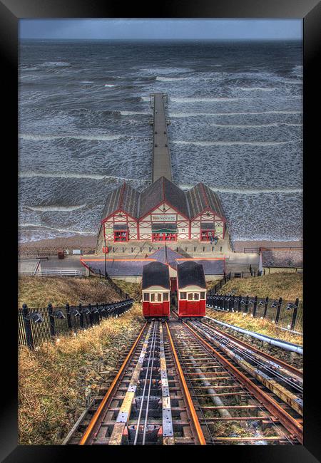 Saltburn-by-the-Sea Framed Print by andrew gaines