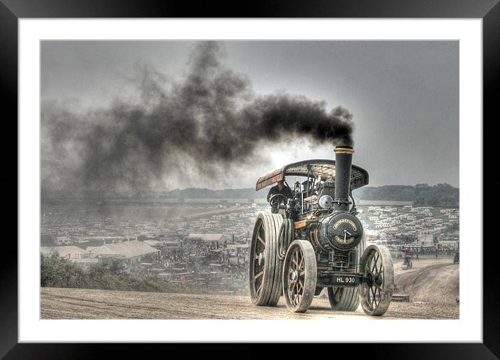 Steam Engine Framed Mounted Print by andrew gaines