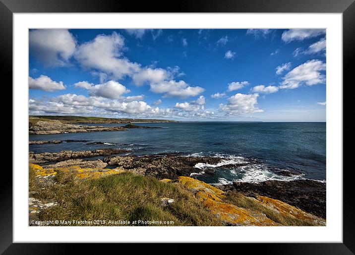 Prussia Cove, Cornwall Framed Mounted Print by Mary Fletcher