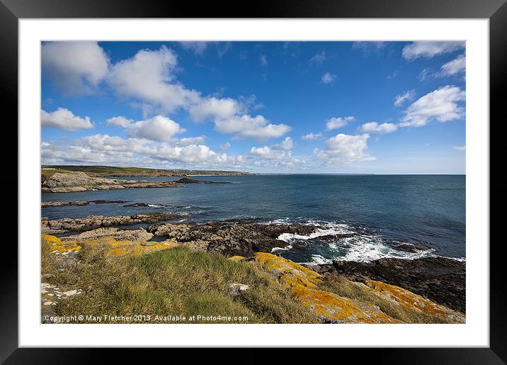 Prussia Cove, Cornwall Framed Mounted Print by Mary Fletcher
