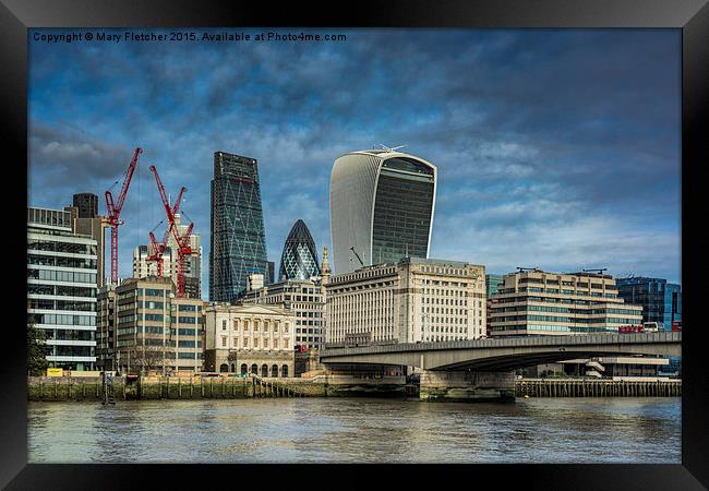  London Landmarks Framed Print by Mary Fletcher