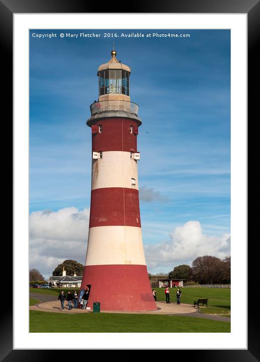 Semitone's Tower, Plymouth Hoe Framed Mounted Print by Mary Fletcher