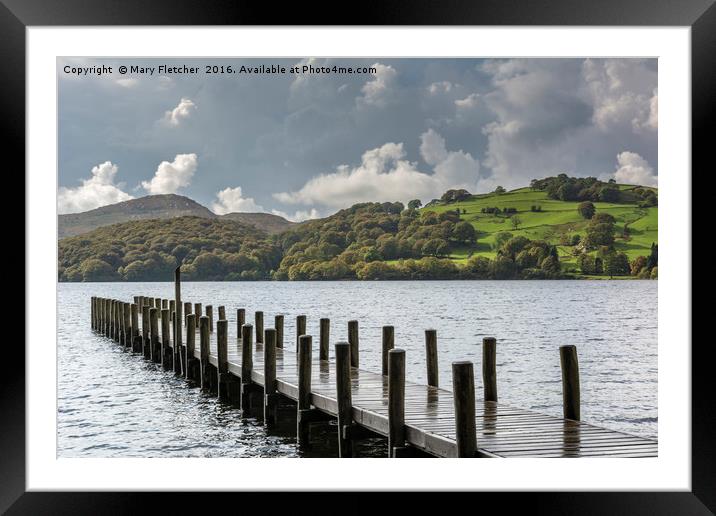 Coniston Water, Cumbria Framed Mounted Print by Mary Fletcher